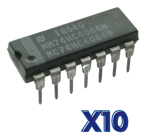 Kit 10  74hc4066n  O Cd4066 Interruptor Analógico Cmos