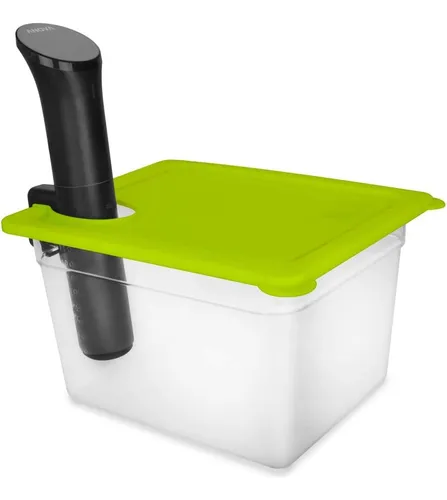 Recipiente Everie Para Sous Vide Con Tapa Universal De Si...
