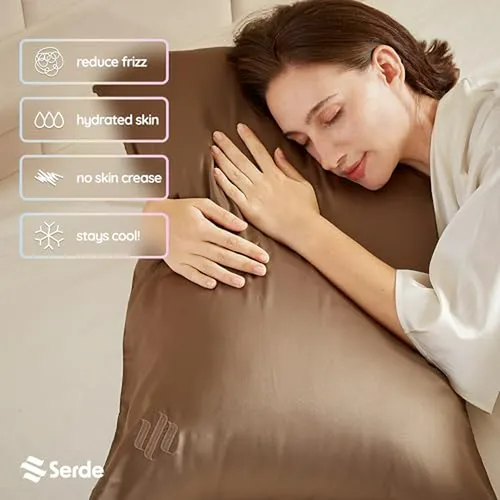 Funda De Almohada Satinada Con Cierre Para Cabello Y Piel -