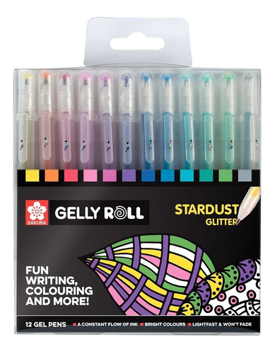 Sakura-pigma Gelly Roll Stardust Boligrafo De Gel X 12