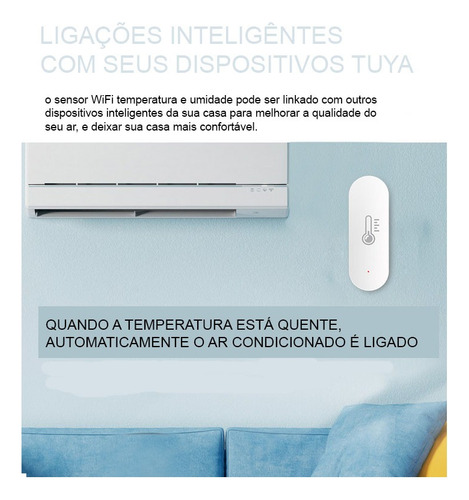 Tuya Sensor De Temperatura E Umidade Wi-fi Ar Condicionado !