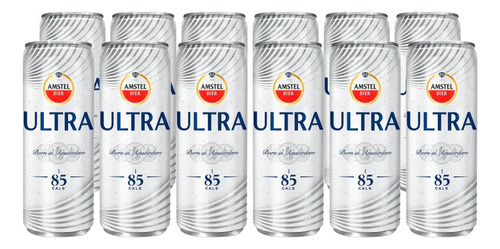 Pack Cerveza Amstel Ultra Lata 355 Ml Con 12 Unidades