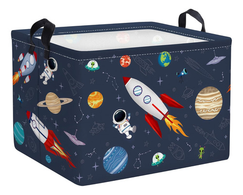 Cesta Rectangular Para Niños, Planeta Cósmico, 36l