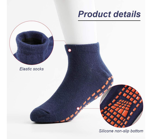 8 Pares De Calcetines Con Agarre Para Trampolín, Antidesliza