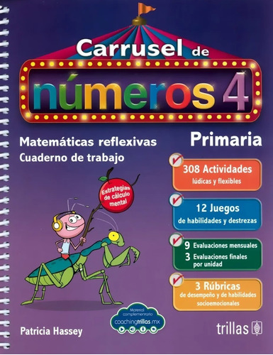 Carrusel De Números 4 Cuaderno De Trabajo Matemátic Trillas
