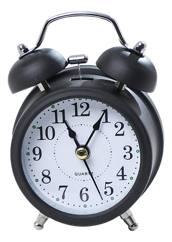 Reloj Despertador Retro Con Esfera Que En La Oscuridad Y Sin