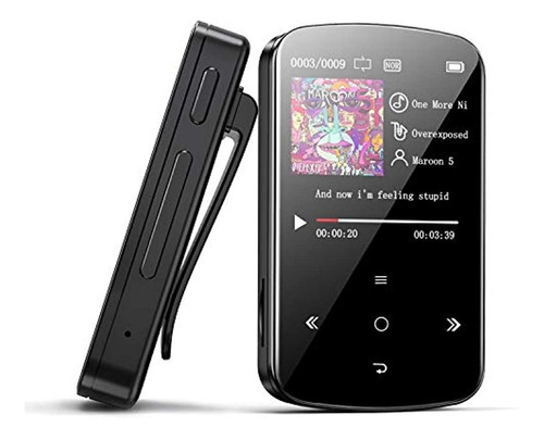 Reproductor De Mp3 Con Bluetooth De 32 Gb Color Negro.