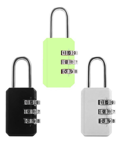 Mini Candado De Combinación De 3 Dígitos Para Locker Maleta