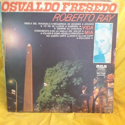 Vinilo Osvaldo Fresedo Roberto Gray Vida Mia T2