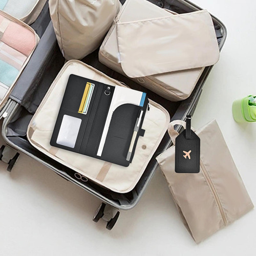 Funda Para Pasaporte, Tarjetero, Accesorios De Viaje Para