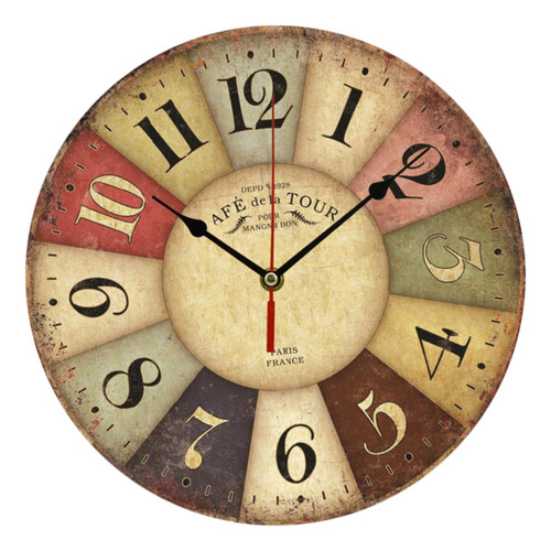Reloj De Pared Vintage Rústico, Shabby Chic, Para El Hogar,
