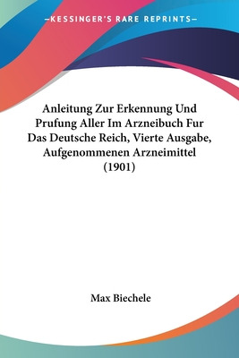 Libro Anleitung Zur Erkennung Und Prufung Aller Im Arznei...