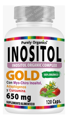 Inositol Gold 3 En 1 Suplemento Organico 120 Capsulas