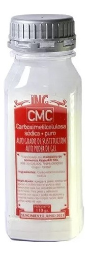 Cmc Carboximetilcelulosa Sódica Pastelar 110 Gr  - La Botica