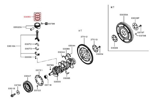 Juego De Aros De Piston De Eclipse Cross