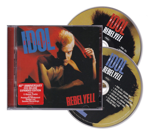 Billy Idol Rebel Yell Deluxe Expanded 40th Anniverary 2 Cd Versión Del Álbum Edición Limitada