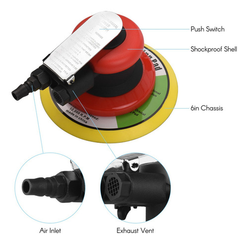 Lijadora De Metal Para Pared, 10.000 Rpm, Para Pulir Madera