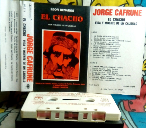 Jorge Cafrune-el Chacho-vida Y Muerte De Un Caudillo