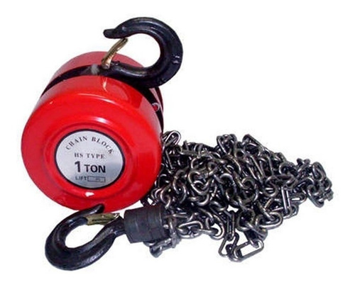 Imagen 1 de 6 de Aparejo A Cadena 3 Mts Manual 1 Tonelada 1000kg