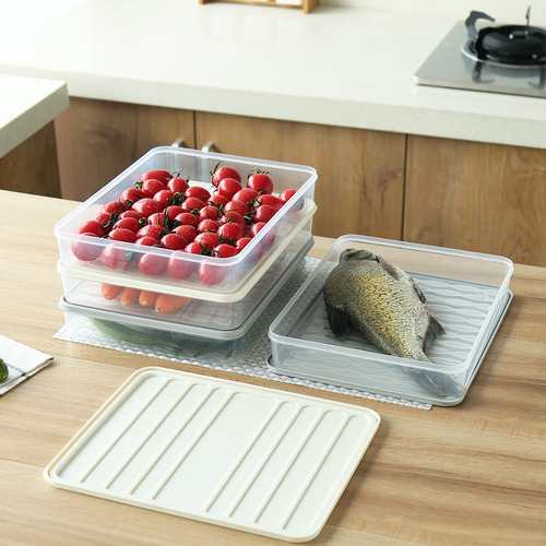 Soporte Rectangular Con Tapa Para Refrigerador