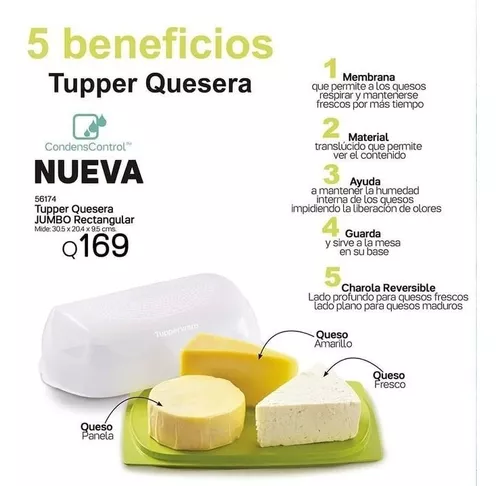 Tupper Barranquilla - ¿Te encanta el queso, pero no sabes cómo guardarlo en  el refrigerador para preservar su sabor y frescura? ¡No busques más!  Diseñamos nuestra colección de queseras CheeSmart pensando en