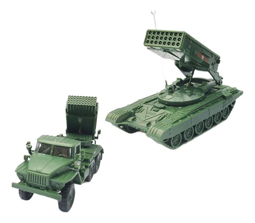 Modelo De Tanque A Escala 1:72, 2 Piezas, Vehículo De