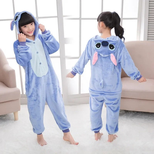 Pijama De Franela De Felpa Stitch Para Bebé Niño, Traje De U