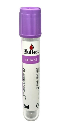 Tubos Edta K2 2ml Vacio Bluttest X100 Unidades