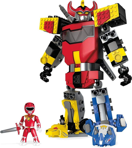 Megazord Mega Construx Power Rangers Mide 30 Cm Armado