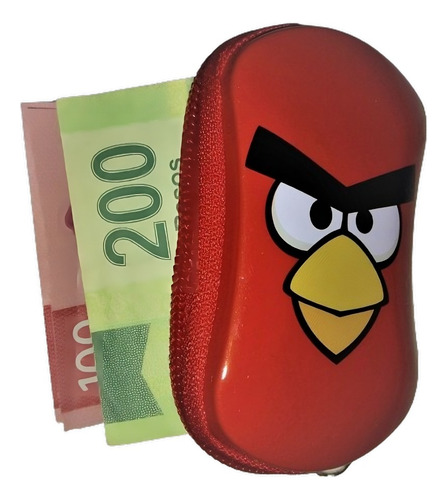 Monedero Metalico Angry Birds (red)