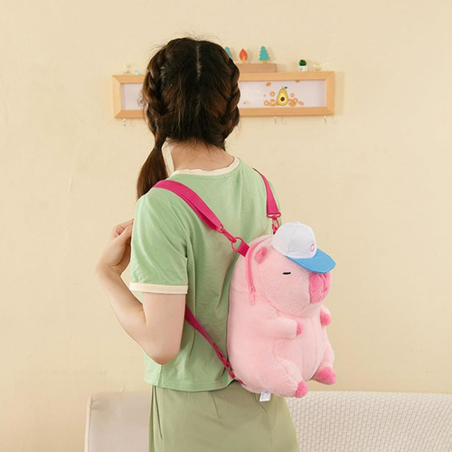 , Bonita Mochila De Felpa Con Diseño De Dibujos Animados De