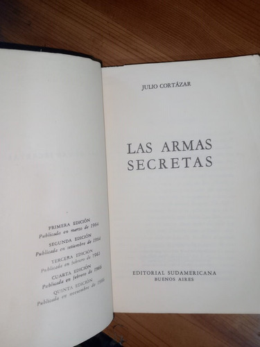 Libro Las Armas Secretas Julio Cortázar