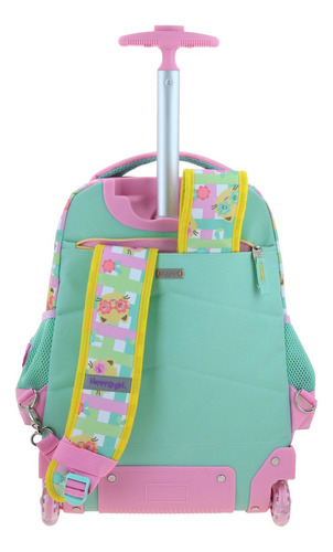 Mochila Grande De Ruedas Con Luz Led Happy Girl Wendy