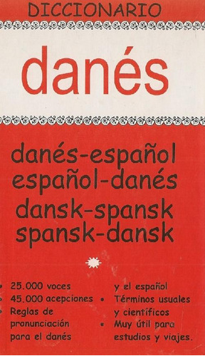 Libro Diccionario Danes Danes Español Español Danes De Lu Li
