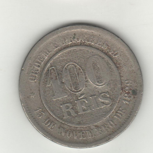 Brasil Moneda De 100 Reis Año 1898 Km 492 