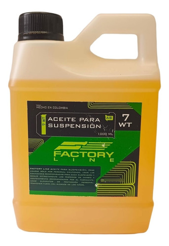 Factory, Aceite Suspensión Bicicleta, 5wt, 7wt, 10wt, 15wt.