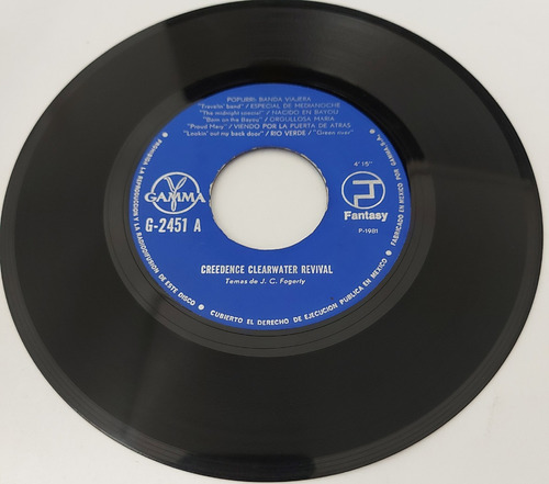 Creedence Clearwater Revival - Popurri / Bad Moon   Single 7