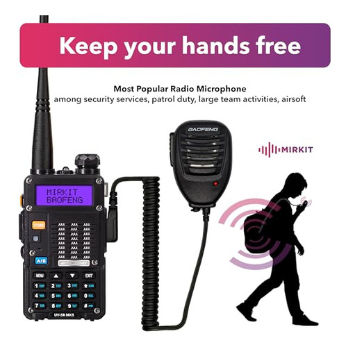 Paquete Extra Mirkit Radio Baofeng Uv-5r Mk5 8w De Potencia