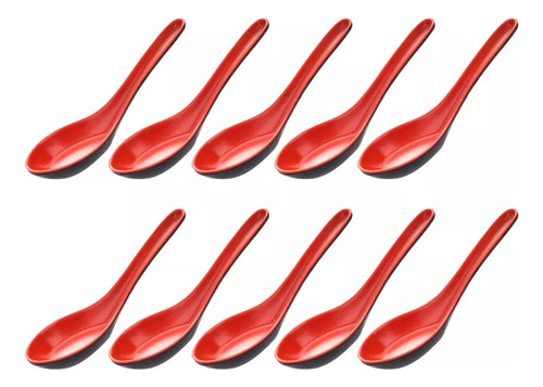 Baidai 15 Cucharas De Melamina Asiática, China, Won Ton, Xl