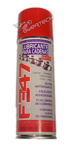 Spray Aerosol Lubricante De Cadena F347 250ml Moto