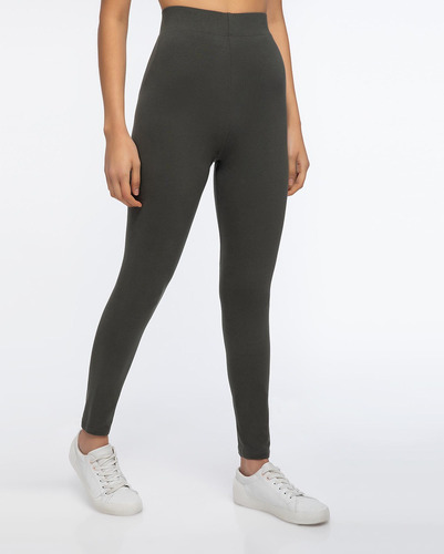 Legging Básica Mujer Verde Oscuro