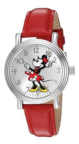 Reloj De Pulsera De Aleacion De Epoca Disney Minnie Mouse Pa