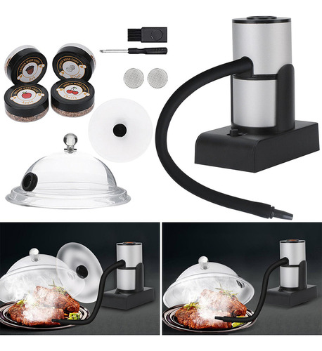 Kit De Defumador De Cozinha Portátil Infusor De Fumaça Com