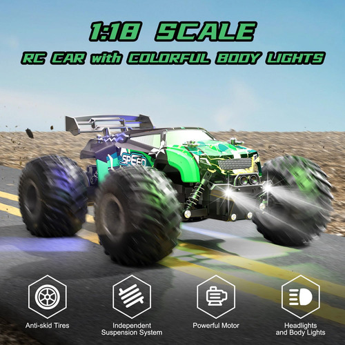 Coche De Control Remoto Rc Cars All Terrain Monster Truck, O