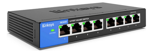 Switch Linksys Se3008 Gigabit Ethernet De 8 Puertos
