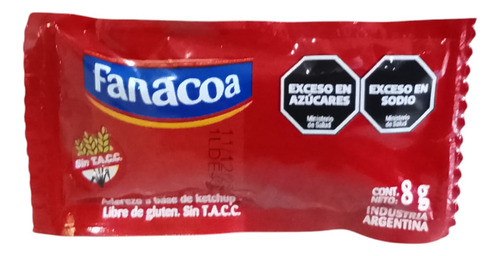 Ketchup Fanacoa En Sobres 196 X 8cc