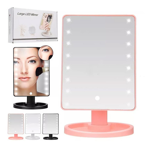 Espejo Maquillaje Magico 16 Luces Leds 360º 22x16cms-ub