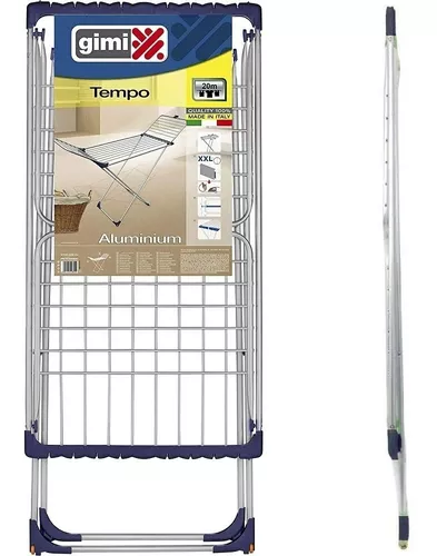 Tendedero Tender Ropa Alas Piso Plegable Aluminio Marca Gimi Hecho