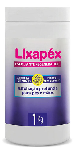 Lixapéx Esfoliante Regenerador Para Mãos E Pés Cora 1kg