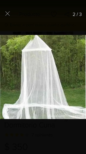 Imagen 1 de 4 de Malla Mosquitero De Tul Camping Dormitorio Cuna 1 Y 2 Plazas